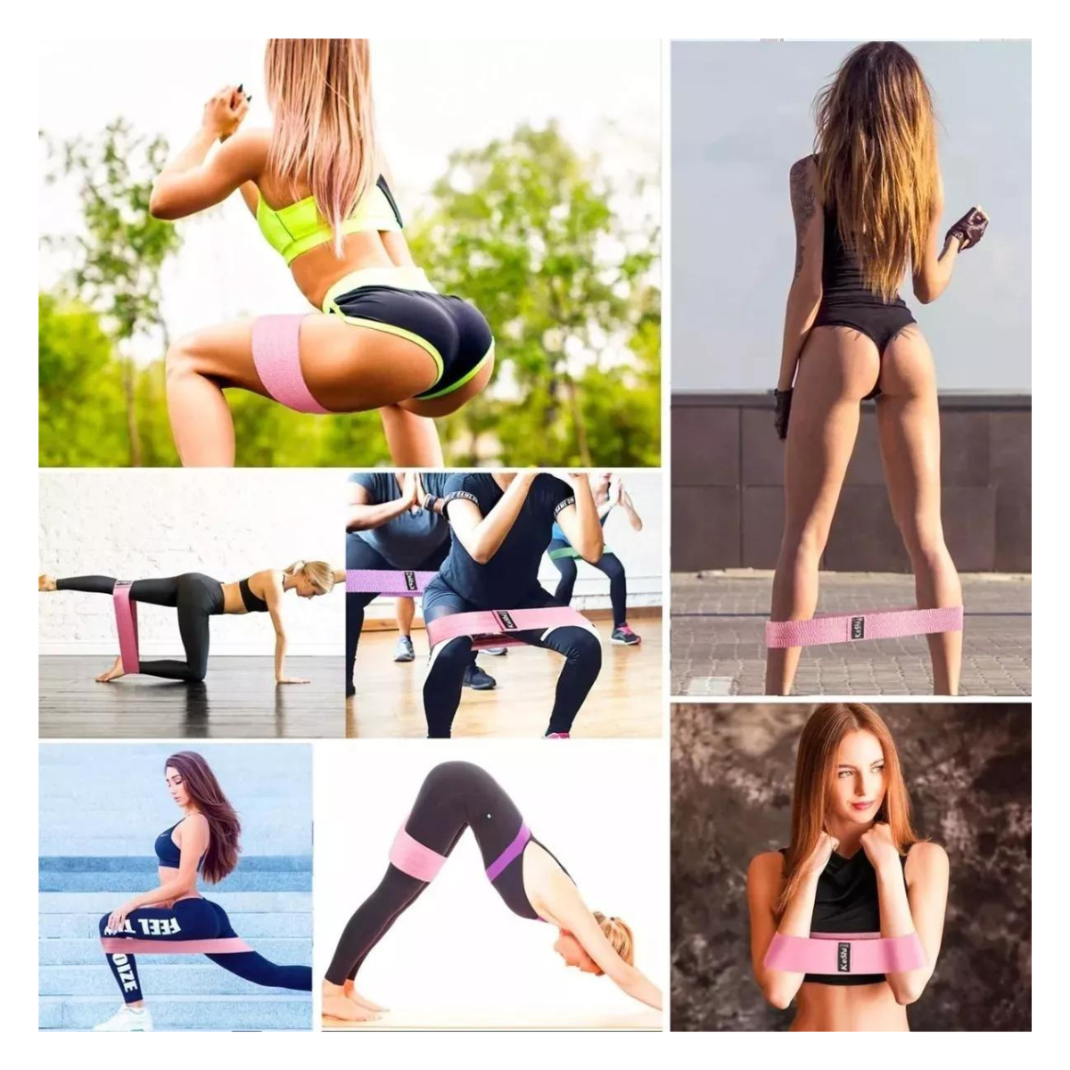 3 Bandas de Ejercicio para Fitness