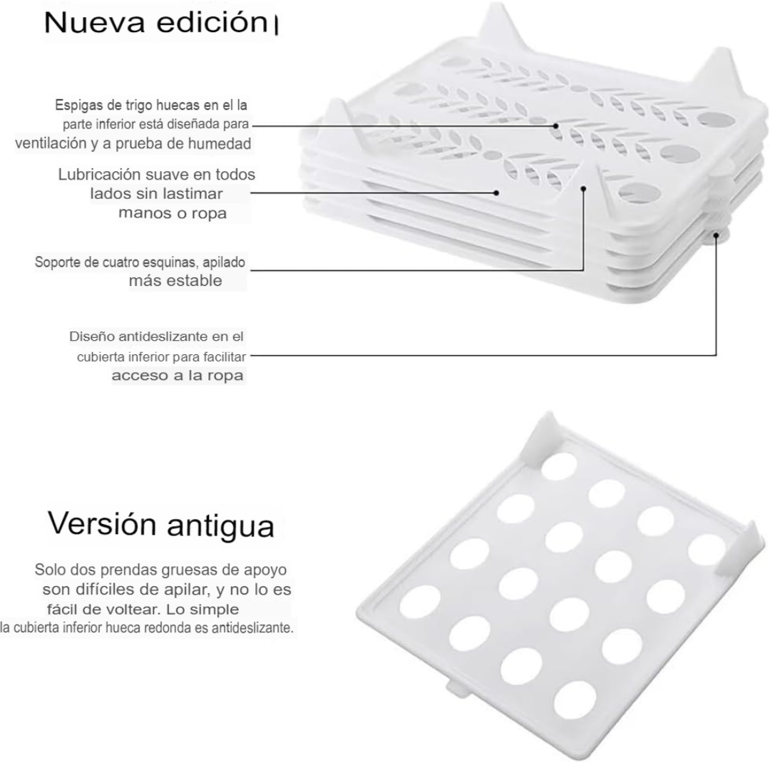 8 Organizadores Armario Tablas 33x25 cm