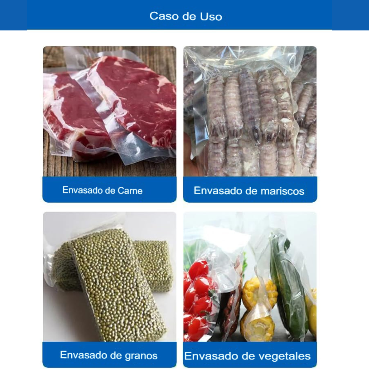Bolsas de Vacío Alimentos 20x30cm 100 ud