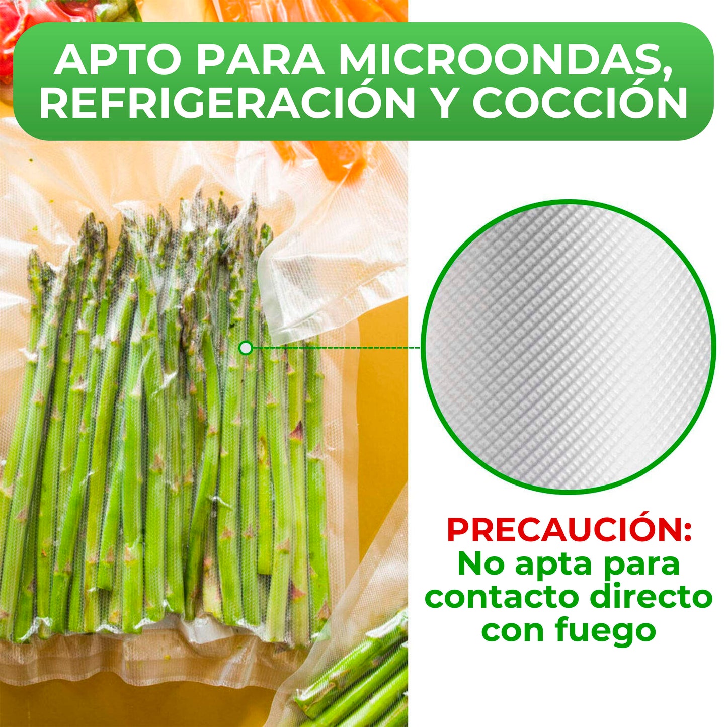 Rollo Bolsas Sellado Al Vacío Sellador