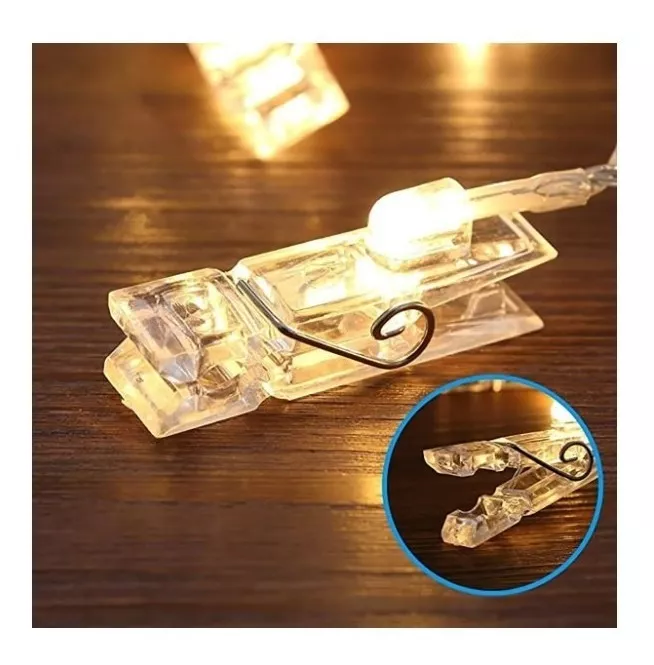 Guirnalda Led Clips 10pzs Porta Foto 80