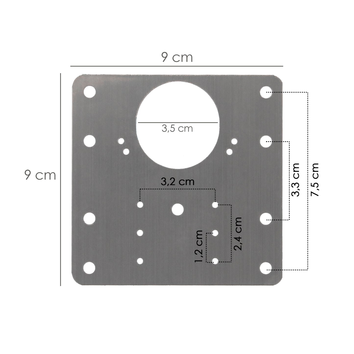 pack 9 placas para Reparación Bisagras