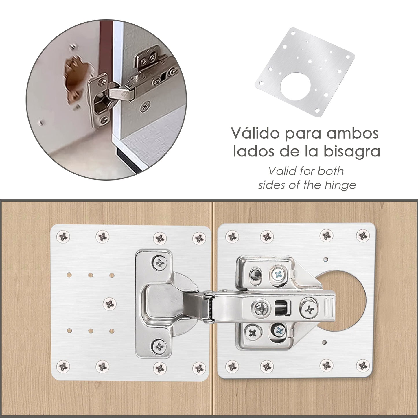 pack 9 placas para Reparación Bisagras